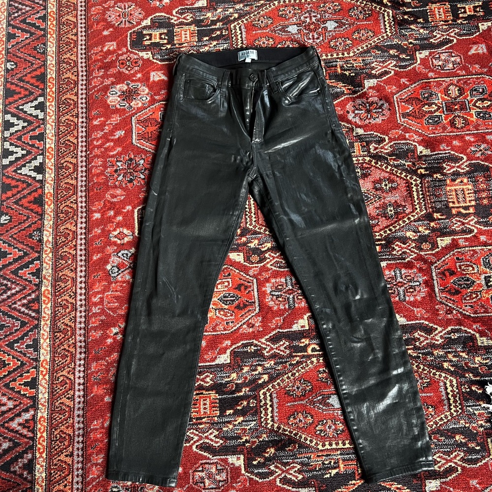 Agolde leather coated jeans size 28